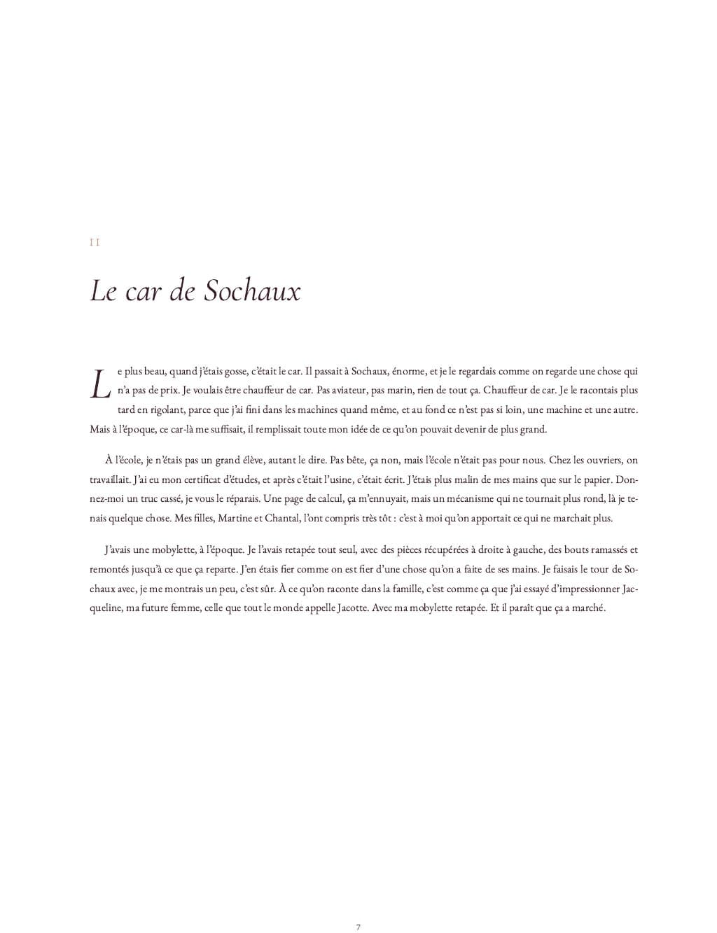 Ouverture d’un autre chapitre du livre spécimen